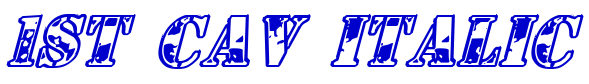 1st Cav Italic 字体